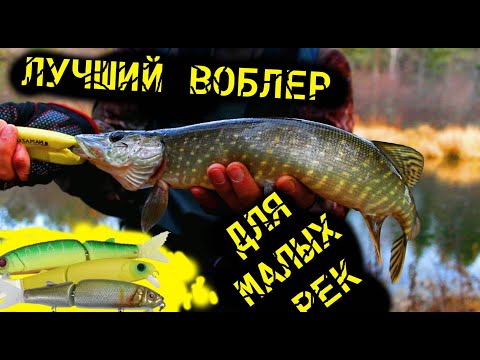 Видео: Супер рабочий воблер для малых рек. Рыбалка на малой реке осенью.  Ловим щук твичингом.