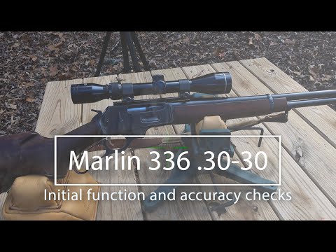 Видео: Marlin 336 .30-30: Первоначальная проверка работоспособности и точности