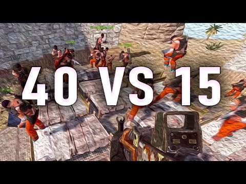 Видео: ОТБИЛИ РЕЙД 5-И КЛАНОВ 40 VS 15 | Vital Rust