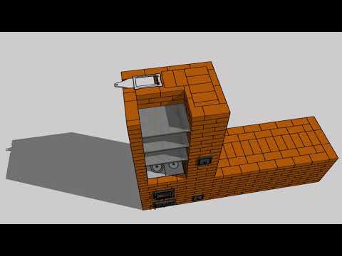 Видео: Порядовка отопительно-варочной печи с лежанкой. ОВИК 15 л