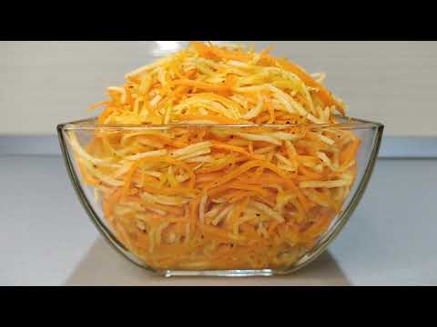 Видео: Салат из  кольраби по - корейски !  Kohlrabi salad in Korean!