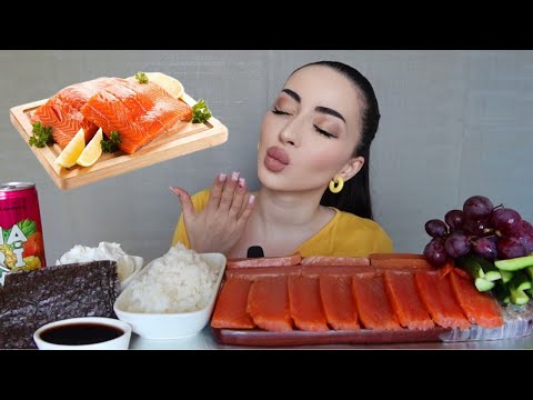 Видео: НЕПРИЯТНАЯ КОЛЛЕГА 🍣 СЕМГА, НОРИ, РИС Mukbang 🧡 Ayka Emilly