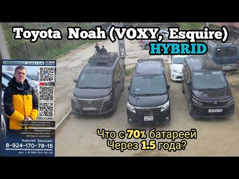 Видео: Toyota Noah (Voxy,  Esquire) hybrid что с 70% батареей через 1.5 года 89241707815