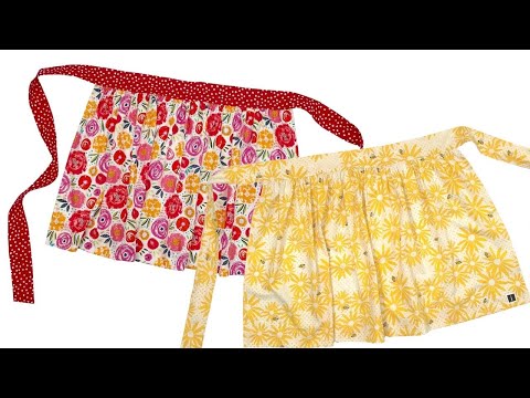 Видео: Как сшить присборенный полуфартук | Простой урок шитья для начинающих