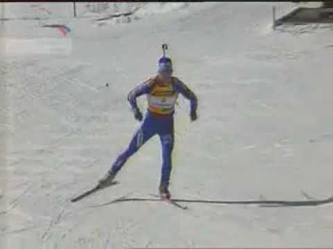 Видео: биатлон кубок мира 2005-2006 7 этап поклюка спринт мужчины