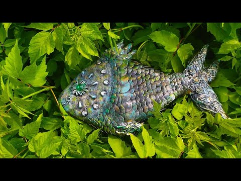 Видео: Идея из картона. Рыба./Cardboard idea. A fish. /Idée en carton. Un poisson.