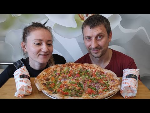 Видео: МУКБАНГ ОГРОМНАЯ ПИЦЦА 🍕🍕 И  ДОДСТЕРЫ | MUKBANG PIZZA  #мукбанг #mukbang