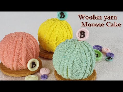 Видео: Как сделать торт в форме пряжи / красивый торт