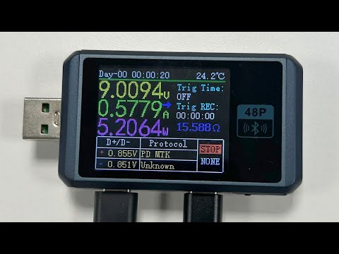 Видео: ♆ FNIRSI USB тестер FNB48p