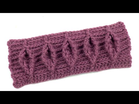 Видео: Красивый рельефный узор Листики   Beautiful embossed Leaves pattern