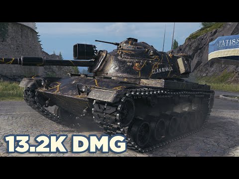 Видео: M60 • 13.2К УРОНА 6 ФРАГОВ • WoT Gameplay