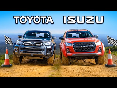 Видео: Toyota Hilux или Isuzu D-MAX: ВЫЗОВ БЕЗДОРОЖЬЕМ!