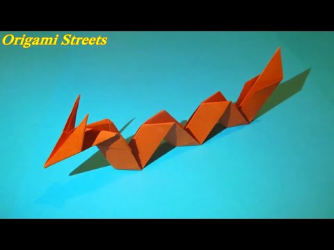 Видео: Оригами змей дракон. Как сделать дракона.