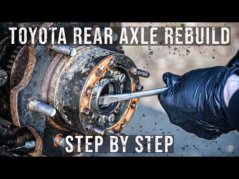 Видео: Land Cruiser 80 серии | Сальник заднего моста, ступичные подшипники и шпильки **ПОДРОБНО**