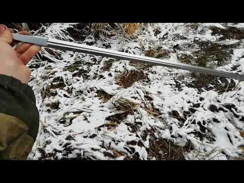 Видео: Клинок шпаги из стали 95x18