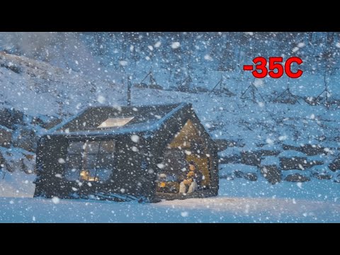 Видео: Я пережил метель при температуре -35°C в каменной палатке | Экстремальная зимняя жизнь вдали от ц...