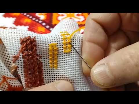 Видео: Закріплення нитки при вишиванні, заняття 398