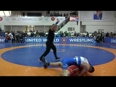 Видео: ГРЕКО-РИМСКАЯ БОРЬБА. Чемпионат Кыргызстана-2025 (U-17). День 2 Мат В