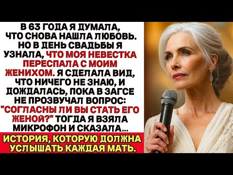 Видео: В 63 я вышла замуж, думая, что нашла любовь… Но прямо в ЗАГСе узнала об измене с невесткой  и