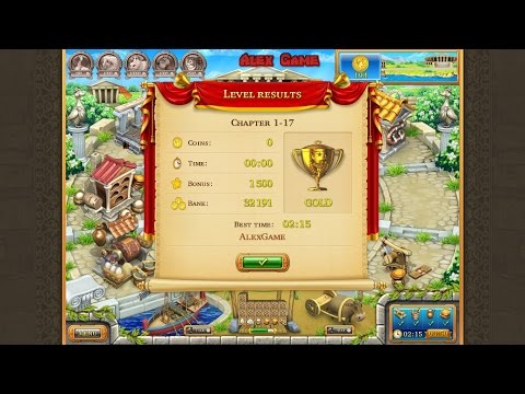 Видео: Farm Frenzy Ancient Rome Chapter 1-17 only GOLD Веселая ферма Древний Рим Глава 1-17 Золото