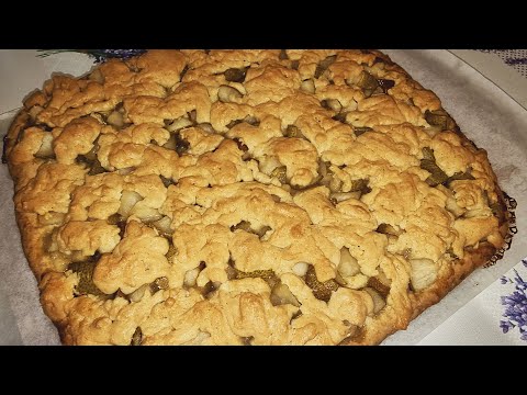 Видео: БЕСПОДОБНЫЙ "ГРУШЕВЫЙ ПИРОГ" НА МЯГКОМ ПЕСОЧНОМ ТЕСТЕ