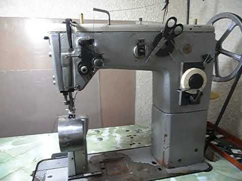 Видео: Колонковая одноигольная промышленная швейная машина ПМЗ-2324 класс