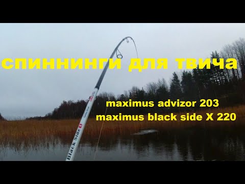 Видео: Мои спиннинги для твичинга Обзор Maximus Advisor Twitching 203M  и Maximus Black Side X MTSSBSX22H