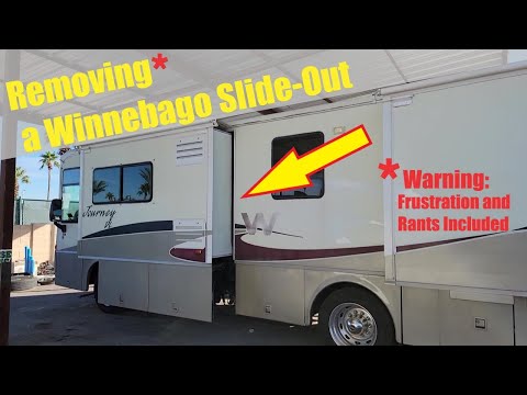 Видео: Ремонт и снятие выдвижных секций Winnebago, часть 1