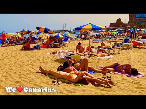 Видео: Гран-Канария Пуэрто-Рико Пляжная жизнь + пристань для яхт | We❤️Canarias