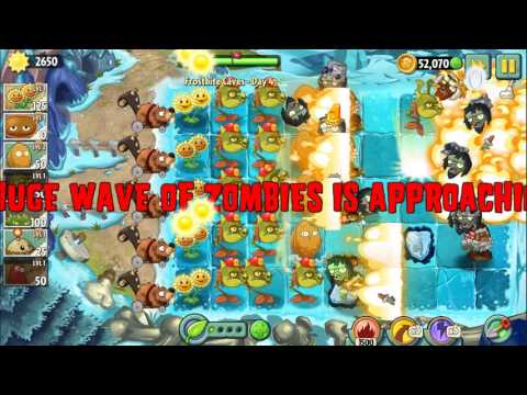 Видео: Растения против Зомби 2 Frostbite Caves Day 3-9
