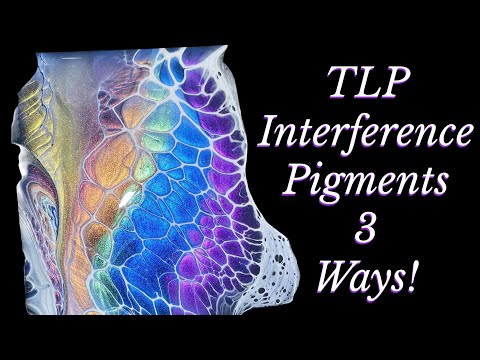 Видео: #223 Интерференционные пигменты TLP, 3 способа! 🌈 Техника «Bloom»/ Абстрактное искусство