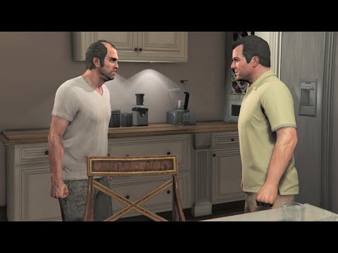 Видео: Тревор встречает Майкла - GTA V