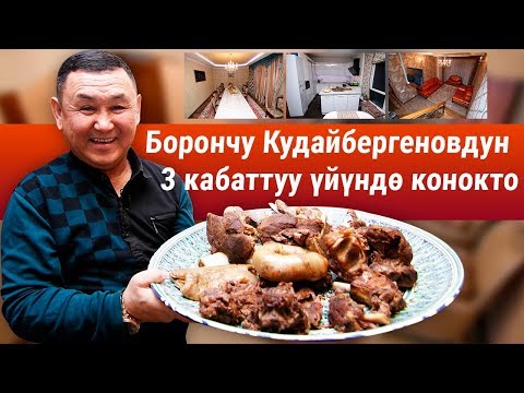 Видео: Куудул Борончу Кудайбергеновдун 3 кабаттуу үйүндө конокто