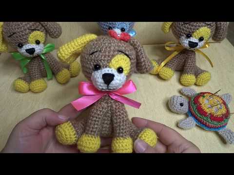 Видео: Как связать собачку  Часть 2 , сборка игрушки