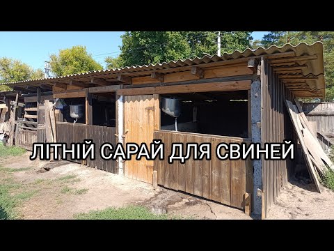 Видео: ЛІТНІЙ САРАЙ ДЛЯ СВИНЕЙ