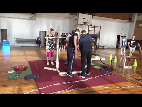 Видео: Жени 47-63кг клек 1/3, Републиканско Първенство Силов Трибой 2018, 3 кръг София