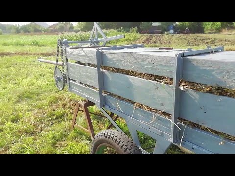 Видео: Самодельный пресс для сена. ПЕРВОЕ  Испытание.