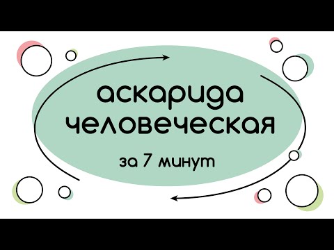 Видео: BioFamily: Жизненный цикл аскариды человеческой за 7 минут