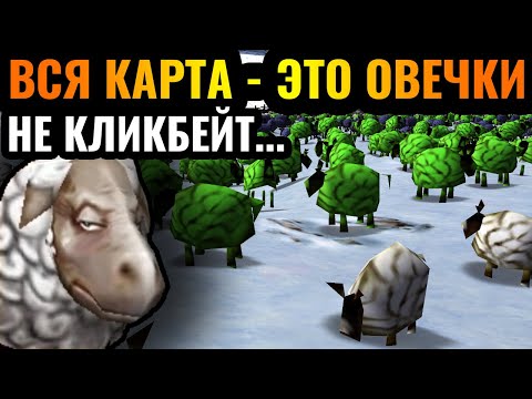 Видео: Золота и дерева нет, только ОВЕЧКИ. Вся карта - это овечки. Чистое безумие в Warcraft 3 Reforged