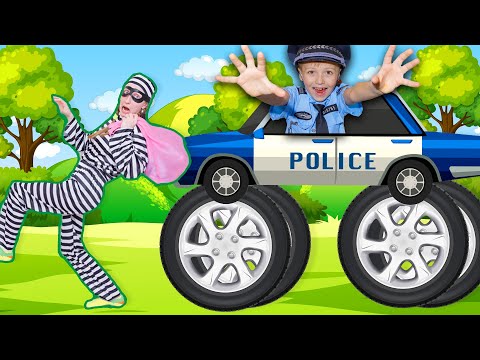 Видео: Кита Никита и полицейские машинки