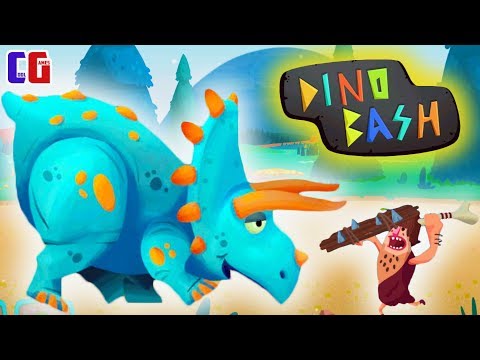 Видео: Dino Bash #2 НОВЫЙ ДИНОЗАВР ТРИЦЕПС! Мультяшная игра про БИТВУ С ТРОГЛОДИТАМИ от Cool GAMES