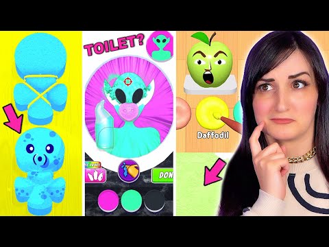 Видео: Я снова попробовал игры Oddly Satisfying ART App... но они оказались ОЧЕНЬ СТРАННЫМИ