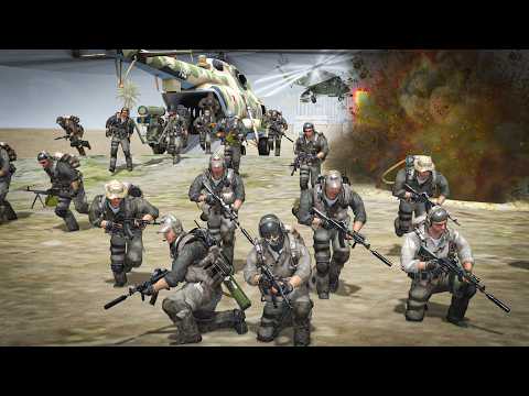 Видео: Российское ЧВК зачищает африканскую деревню от боевиков — Gates of Hell: Ostfront