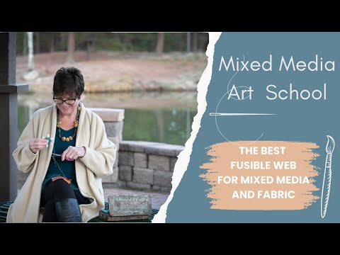Видео: Клеевая паутина для смешанных сред и тканей: узнайте, как использовать клеевую паутину Misty Fuse.