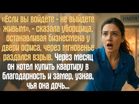 Видео: «Если вы войдёте - не выйдете живым», - сказала уборщица, останавливая бизнесмена у двери офиса...