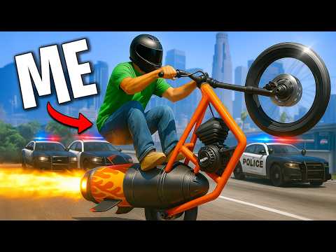 Видео: Каждый раз, когда я РАЗБИВАЮСЬ, мой РАКЕТНЫЙ МОТОЦИКЛ становится БЫСТРЕЕ... GTA RP