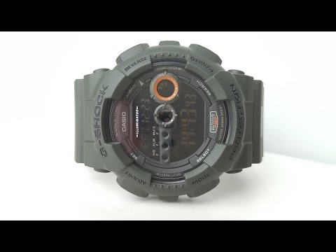 Видео: Обзор и настройка Casio G-Shock GD-100MS-3E (Review and setting)