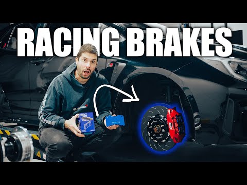 Видео: Гоночные тормоза для GR Corolla — двухкомпонентные роторы EBC и колодки Blue Stuff!