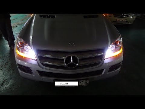 Видео: GL X164 установка ДХО и светодиодных линз Оптима проф сери  ДХО с поворотником