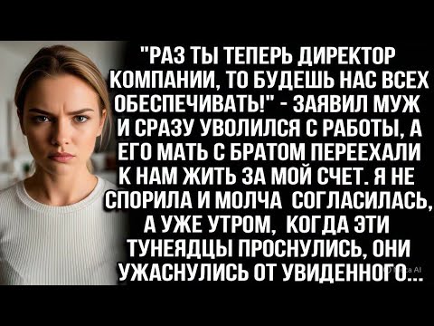 Видео:  РАЗ ТЫ ТЕПЕРЬ ДИРЕКТОР КОМПАНИИ, ТО БУДЕШЬ НАС ВСЕХ ОБЕСПЕЧИВАТЬ!" — ЗАЯВИЛ МУЖ И УВОЛИЛСЯ С РАБОТЫ